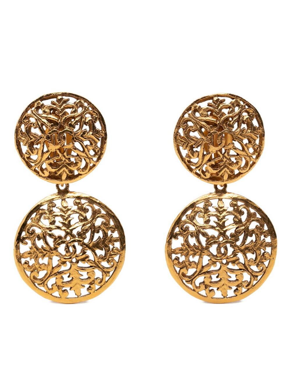 Chanel Cc Logo Clip-On Earrings Metal #276147C88B